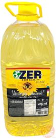 ZER sunflower oil, 5-liter plastic bottle (case of 4)