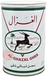 Al-Ghazal ghee, pure unhydrogenated vegetable, 1-liter cans (case of 12)