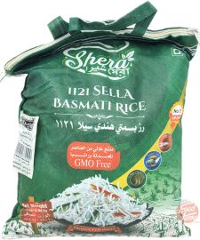 Shera basmati rice, 1121 sella 10-lb bag (case of 4)