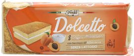 Freddi Dolcetto apricot cream snack cakes, 8-individually wrapped 200-gray tray in wrapper (case of 16)