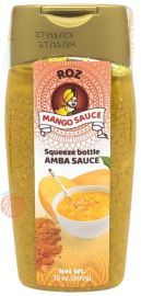 Roz mango sauce, amba sauce 10-ounce squeeze bottle (case of 12)