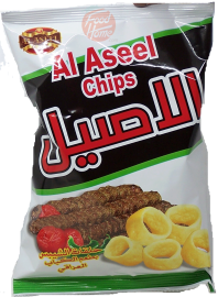 Al Aseel 	ring chips with iraqi kabab, 1.06-ounce bag, case of 40