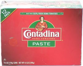 Contadina tomato paste, roma, 6-ounce cans, 12-pack