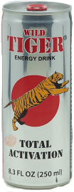 Wild Tiger Total Activation energy drink, 250-ml can (case of 24)