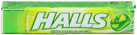 Halls lime fresh flavor cough drops, 20 x 33.5-gram wrapper in display tray (master case of 12)