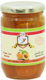 Zakaria Daher whole apricot jam, 800-gram glass jars (case of 12)