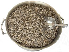 Abou Draa black sunflower seeds roasted and salted, 20-lb. bag for bulk sale