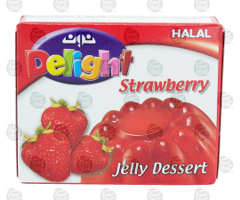 Noon Delight strawberry jelly dessert 12x120-g boxes in wrapper then in a box (case of 12)