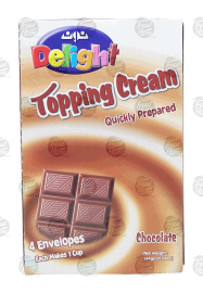 Noon  chocolate topping cream, 4-envelopes 144g Box