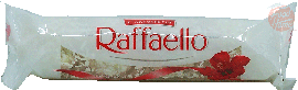 Confetteria Raffaello coconut wafer balls, 4-count, 40-gram wrappers, 16-count per box, master case of 4