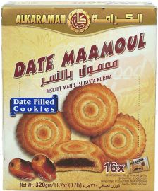 Alkaraman  date maamoul, date filled cookies, 16-individually wrapped 11.2oz Box