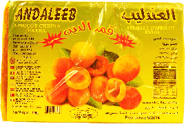 Andaleeb  apricot sheets with sugar 400g Wrapper