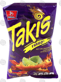 Barcel Takis Fuego; chili pepper & lime tortilla chips, 2-ounce bags 42pk Box