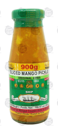 Ship Brand Original Amba sliced mango pickles 900g Glass Jar